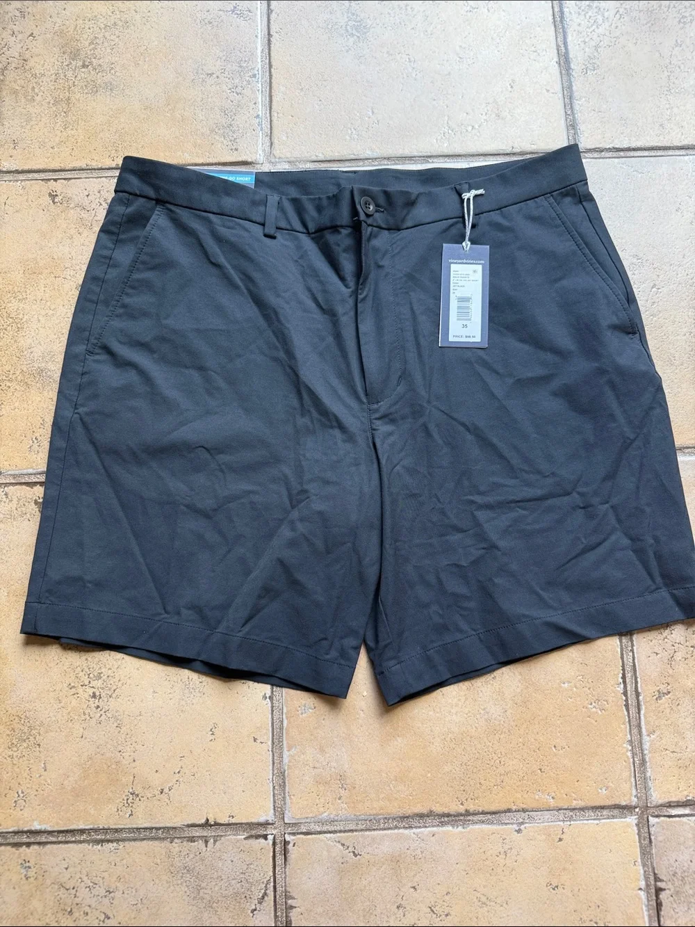 Vineyard Vines Men's Black Performance Golf Shorts